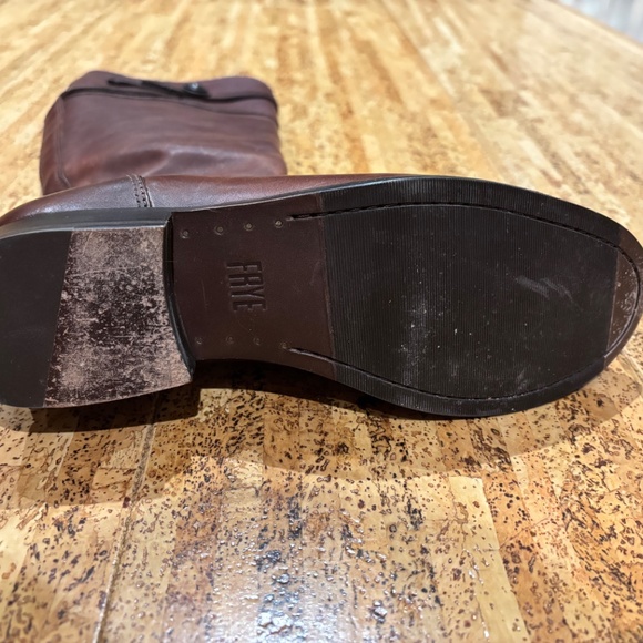 FRYE-Molly Button-Tall Knee High Boot- Redwood Leather-SIZE 6-NWOB - Picture 3 of 8